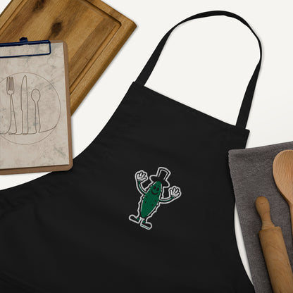 Tomball Pickle Man Embroidered Apron