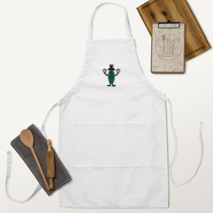 Tomball Pickle Man Embroidered Apron