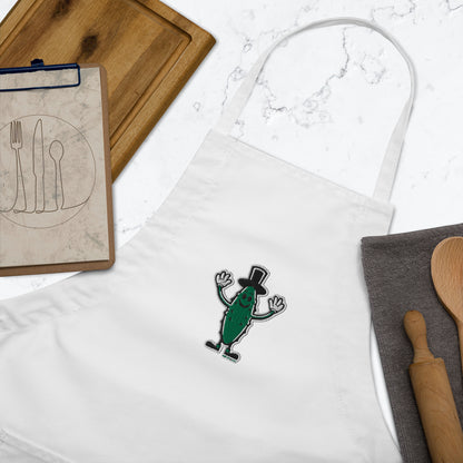 Tomball Pickle Man Embroidered Apron
